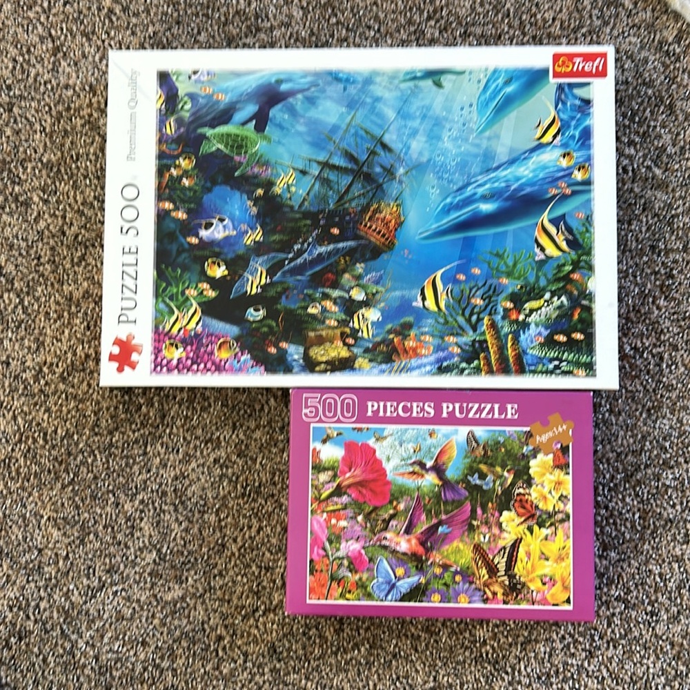 Set of 2 - 500 Pieces Puzzles